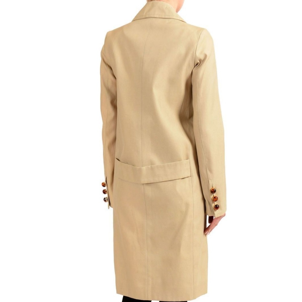 Dsquared2 Silk Brown Double Breasted Basic Coat - image 3